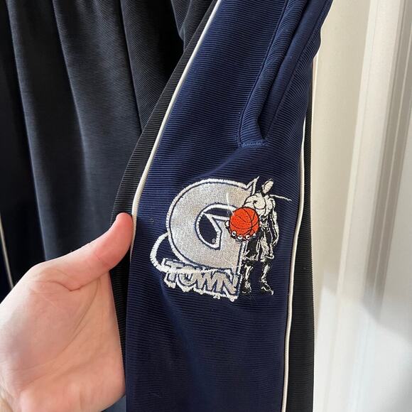 Vintage AND1 College Georgetown Warm Up Pants Size Large - Picture 2 of 4